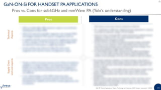 GaN RF Market: Applications, Players, Technology and Substrates 2020 | PDF