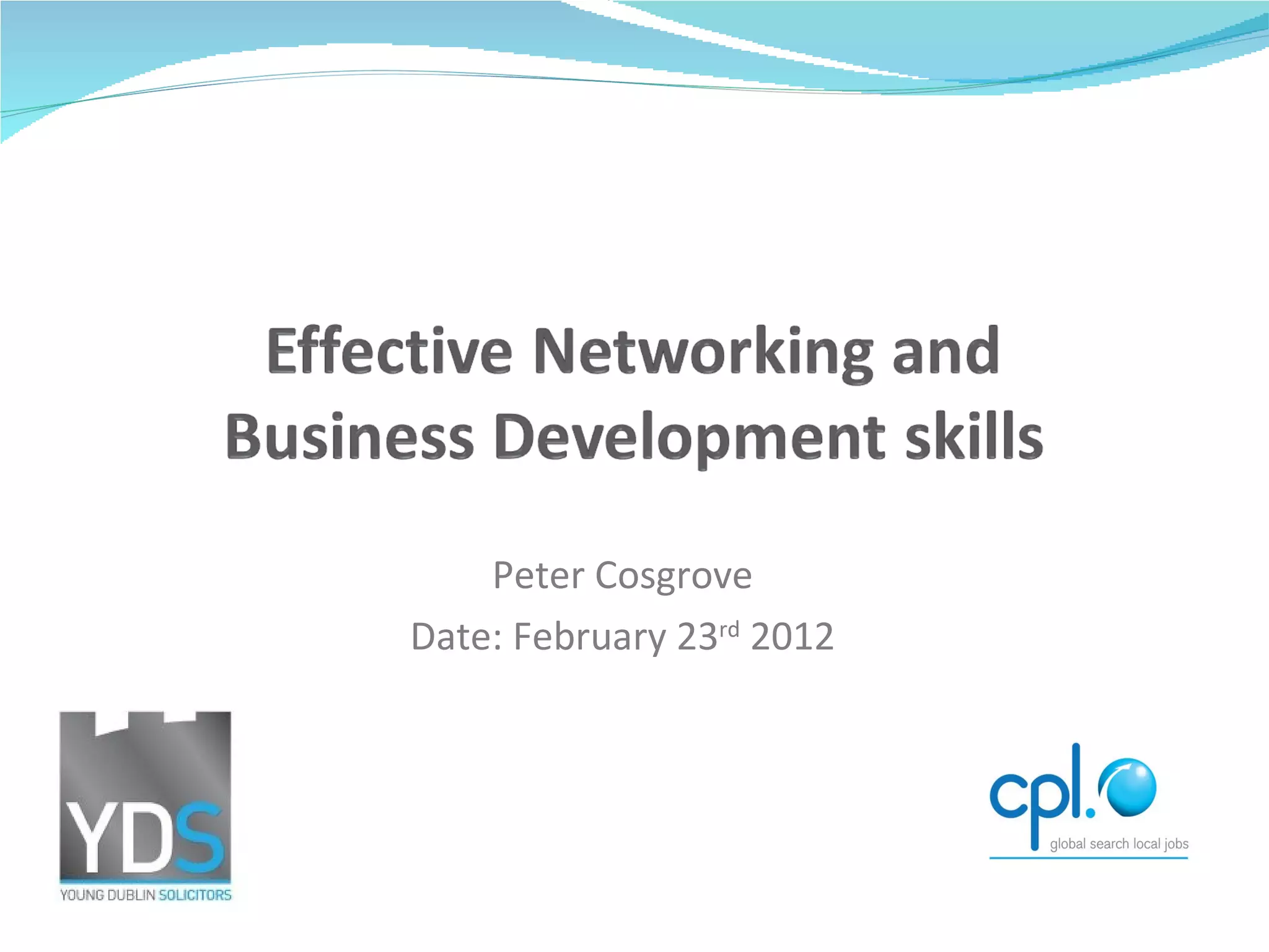Peter Cosgrove Date: February 23 rd  2012 