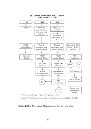 29
Hình 5.2: Phác đồ xử trí ngộ độc paracetamol theo thời gian uống
 