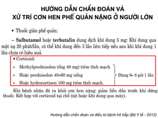 Hướng dẫn chẩn đoán và điều trị bệnh hô hấp (Bộ Y tế - 2012)
 