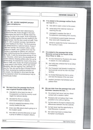 （親 人・溺
憲綴灘鰹          胱案綴     綴穎繚￣選題額醗
一蹴闘闘開聞畷綴醸騒綴顧  一灘）灘犠   ‘畷騒・・懸鰯 一繍
醗麟騒轢弼襲欒驚欒聾蕊饗驚響蕊≡驚騒護懇潔漂鸞襲鷲鷲驚葉誓書警窯業 "
？∴∴ 彊態享 x ｽ ﾋ 稗 h 依
驚際55．−58，S。ru−a．，aSag．．ak，。a．。a，a  56・誓書嵩皇repassageneitherRurjk
緩gerecevap−ay一…Z“       A）wasa。一et。。。ena。。。rt。the。。。an
＼／＝ィ 諦                   B）caredaboutthenatjonalinstinct。f
雛policyofRussiahasbeendeterminedby      reaChingthesea
讃議驚寵 葦議繋詰
謹諾蒜 E）嵩t器humanresources。f
華82thatYermak，theCossackoutiaw，under
討ntenceofdeath，WOnaPardonfromlvanthe
寵覇謙譲寵寒57●嵩器謹軍書EasternSiberia・Draw−ngSe的rsaHerhimashe S  A）hewasfollowedbyRussianswhowere
nevedalong，heireaChedthemouthoftheAmur ti主、 insearchofanewsettIement
離籍競議d善言：‡豊書芸
鴇r葦置置精華置き十∴置芦nOt‘ethismenintotheir 鴇譜hispredecessQrShadso言葉善業謹￣
Palacethere        E       i       I       i 5霊嵩豊能詰謹書58・謹豊豊豊語hatunti−ii
A）課業謹書告 A）誓書講書書評廟 −
B）謹書嵩諜   B）嵩謹書譜豊WaS
C）嵩詩篇謹書ies。fthe  C）窪蕊謡書籍豊∴ 言
D）蕊豊器OutWhat・sgoingonin  D）豊書誌書直umyto ∴言
E）器詣豊豊誌謙d E）豊善書詣蕊Thatetheirl         l          鵬         ）         ）
DlLK0                211           D・−S        一
 