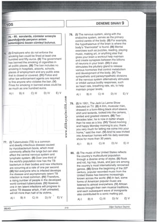 一一 二一高閣完ノ・諦∴悪拭綜〇着一題言言∴種i・定点∴一涼一子∵点し∴∴∴∵                 −
鰯 蕊       ∼  蜜麟闘iii   囲圏闘閉園謡圏囲醗議題擁護詔
濫遥遠禁一一ノ…一、・、ノ→・。い一心・一㌧：シー互……当面呼 専一 摺1            、・ 一・ ・        111− 1シ ー 一 、、 ￣￣1くま’÷「・it￣’酎DS  II DENEMESINN−9 侈｢耳
粒二 騒謹謹書78”謀議羅豊， ∴三∴嚢輩三
’A）一 B）lI C）Ⅲ D）lV E）V   A）iB）llC）‖一 D）一V E）V
S
e
e EriCニーtr−一     室＿79書豊豊器豊詰。i
：    ・三一三三三三三三三三三三∴
「ii霊￣撥77“螺豊書忠i誌器器S。。   A）一 B）一IC）… D）lV E）∨
bymycobacteriumbovislWhichmost
輩三二∴桑輩：A）iB）IIC）ⅢD）iVE）V A）lB）一一C）…D）一VE）∨ 一              i              i              l
DlLK0               219           D脚Say匂伯Geciniz・   一
i
 