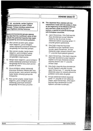 目、iノ 誌1 −−台： ′￣ 亨 ﾆ ｨ b b zx ､8 又H ﾄ ﾄﾔU4比貪 ＝ま 懸 遮こ
遙≡ 雜8ﾘﾈｶﾈ 3 yG H肘D｢高†咽で1′÷：ヽ∴∵i：1−葦椅積寒懸￣詮無療猿：緋が：♪亭「∴「剋 ￣DE
WithEuropeancountries，
驚謹藍諒 A）鷲鶉幣BazlCeVreCIgruPlaragOre，ba廟n        yuZyIldageIismegOsterebiidi．
謀議鵠嵩iB）諾嵩鵠豊BaziCeVreCIgruPIar，balelnbesin         mkeierlyleyogunalISVerisdOnemioIan
de白erinin，9eVrekirI噂ininsebep        17・yuZyIldabuyukgeI−SmegOsterd主
鶉鶉蒜C）鷲謀議韓adengeIec噂ifikrinekars−elkanCeVreCi∴雲    ZirveyeuIastI・
gruPlardavardlr・     ミ  D）OhaCa帥baslndaAsyadevi。tIe．iyi。
Cevrek剛白面nsebepoIabilece副  ．S    kurulan嘩kilerinardlndankuruIan
灘謹書喜怒謹驚BazIeeVreClgruPIar，ba廟nbesin   圭    giriIen17・ydzyIldaenustnoktaslna
濫豊詳器藍黒∴ミ∴∴詩語豊蕊器書聖n
dengeIed蘭fikrinekarSICIkiyOrlar，       帖skiIerinardindankurulmuStu・
）〉iIII∴∴∴；ー「毒iど語王駁
DILK0              205          DigerSayfa，伯Ge聖二∴∴「撥
鰻螢高慢潔「∴子∴∴子
 