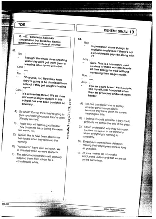 ◆ 8 耳耳耳 ﾉ?ｩ_ ｮﾘｶﾈ耳ﾘ( h揶ﾈｸﾔｸﾘ)zh i 倡 ﾝy68ﾋ騅迄 yX一
＼一一i i∴ ∴一 一回報∴一十一m聞 高言吉子言霊言説墓誌蕊．霊遠
子規一十一で動∴輝子一一i日時出面槌軸，圃駒賀噂野馳約・∴i／・・i一     一・    一・i・ 一 一         一一・・一
．〇〇〇●▲
−i：聴聞易 ∴∴「∴∴器＿、‖＿1．−，，高二∴∴悪因藷
壷 兌 剪 ▲↓●：子
顕難饗i ト 欝顕灘 、i三二：・親 一言∴亨 ∴∴： ∴∴ ∴ ∈▲ 葛単 二∴ 重 く ・−t ii b h h E2 劔繕 ∴▲： 駕 （
葉￣                    DENEMES．NN110
三63，TjmJcaughtthewho‘eclasscheatinyeSterdayand，gotthemgivenacarIa：Warningletterbytheprincjpa，・TjmOfcourse，no…owtheyknowthey，regojngtobedismissedfroSChoo冊heygetcaughtcheatjnagain，CarIa：田H2& b & &ﾆVV踟Vv⑦ﾖ庸FVVﾗ耳ｧ坊W6ｦgF&XW6踟B 66芳W&&妨 V柳誣v免ｧH tﾗB7W&XUF6 6ﾖｧ邑6VB7G&FVw友 ｶWvｶW'6FWfR 迫Fｧ&V觚&w友 ｷvｧFWB匁7&V6匁wF vvW6ﾗV62& bﾔﾗBy'Y9 顋X2F &W& VF襾vｶWfV &FW(277 井 ｸｲｴY>Xｶ2H､Vﾗ薮妨'76VVﾗF ｶVFV末v⑦問ﾖｶ匁wF VﾗﾆVW7vｶ86r 5 6帽BX､ 6昧fWF 7F ｶRVﾕ 坊W7V襷W'7F襾FGvV&V亦 F6ﾖV&
Jt’sabaselessthreat・Wea‖knownotevenasjngIestudentjnthisSchooIhaseverbeenpunishedsoSeVerely．A）Sowhat？Doyouthinkthey十egohgtogiveupcheatingbecausethey，vebeenOfficialIywarned？B）Ihopetheywi，，，earnagoodIesson．Theydrovemecrazydurhgtheexamlastweek言00．C）lwouk1日ketohavebeenabIetoseetheirfaceswhentheyreceivedtheWarning．D）Youneedn，thavebeensoharsh．WeaIIcheatedwhenwewerestudents．E）TheschooJadmjnistrat，onw用probabIySuspendthemfromscho01foraCOnsiderabiewhiIe．
赦．：斑態驚
露
i
）
年I 佛ﾂ
津ノ
∴ぅ一∴「∴∴∴∴∴
DIJKO                             ∴ 畿王子：二 h薰 稗
∴∴∴ ∴∴∴∵ 享翳強国− 剏 寫旧齊O二二二聖S的舶軸心 ，綴喜寧瑳 剪
／三並議団園田報国田園圏国墜整壷孟違孟壷血孟∵ベ＿軸心二造山＿田山▲＿−＿    7
 