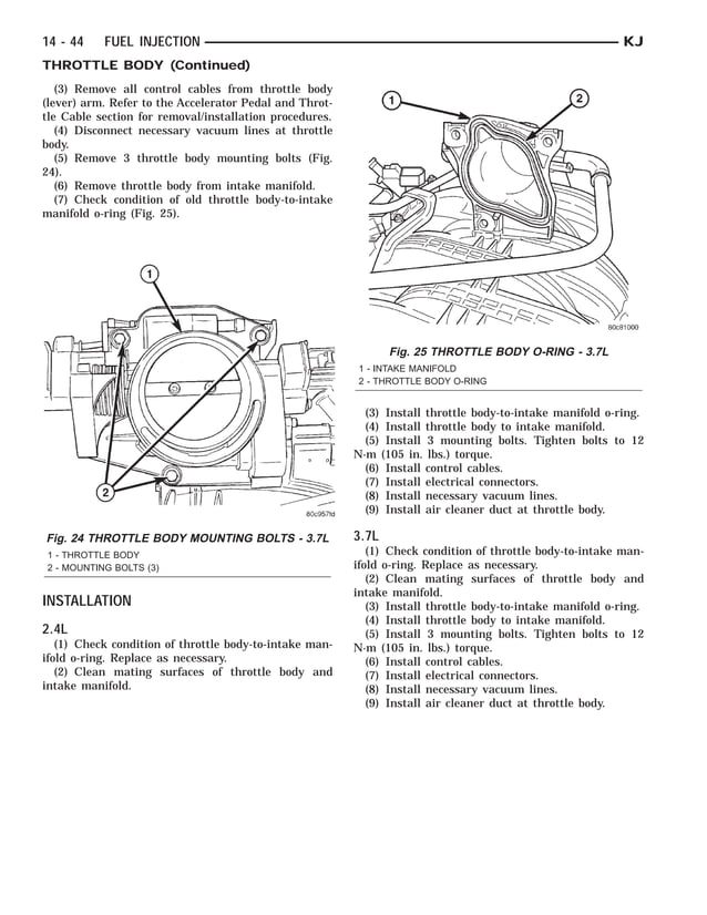 Jeep liberty 2002 2005 fuel system