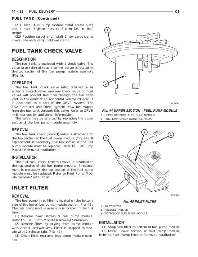 Jeep Liberty Fuel Filter Location