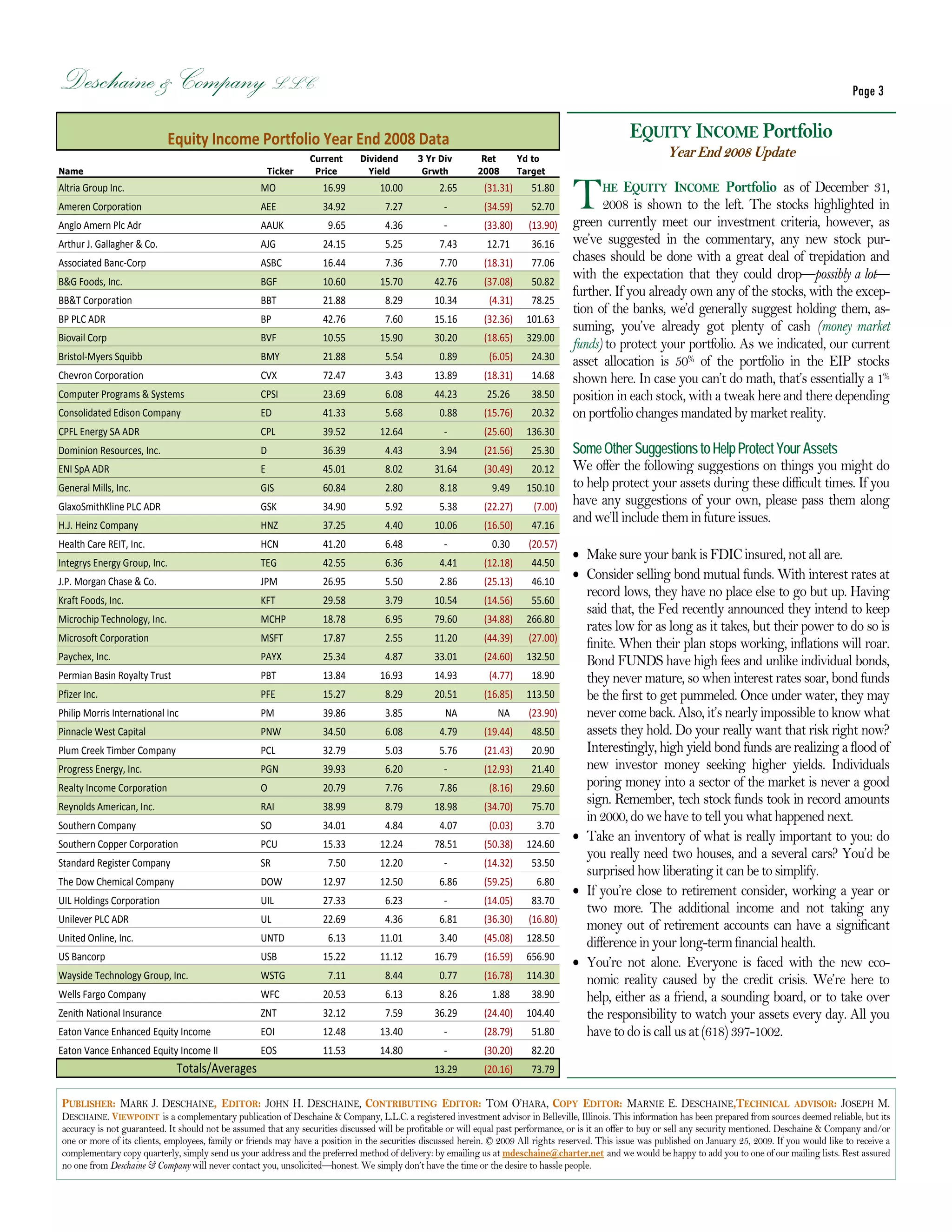 YE 2008 Special Veiwpoint Insert