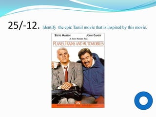 25/-12. Identify the epic Tamil movie that is inspired by this movie.
 
