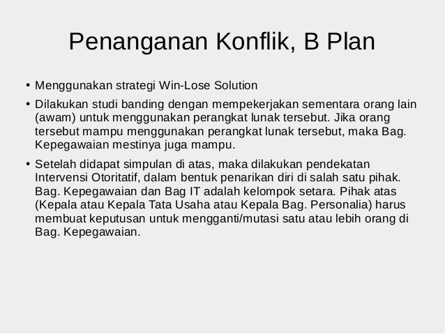 Contoh Kasus Manajemen Konflik
