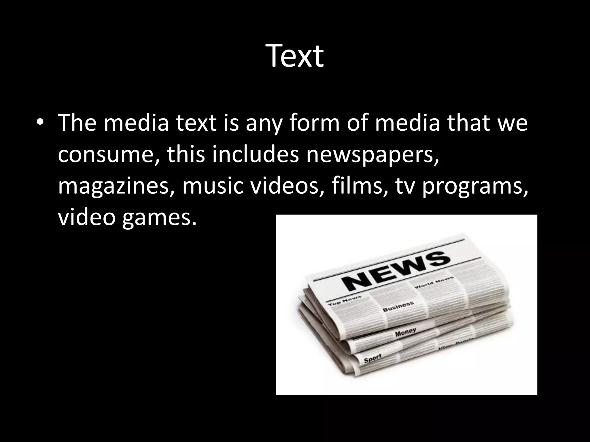 A model media text | PPTX