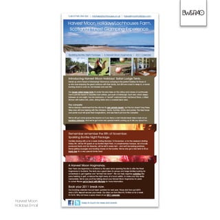 Harvest Moon
Holidays Email
 