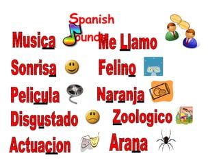 Spanish
sounds
 