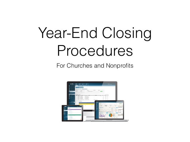 Year-End Accounting Closing Procedures for Churches and ...