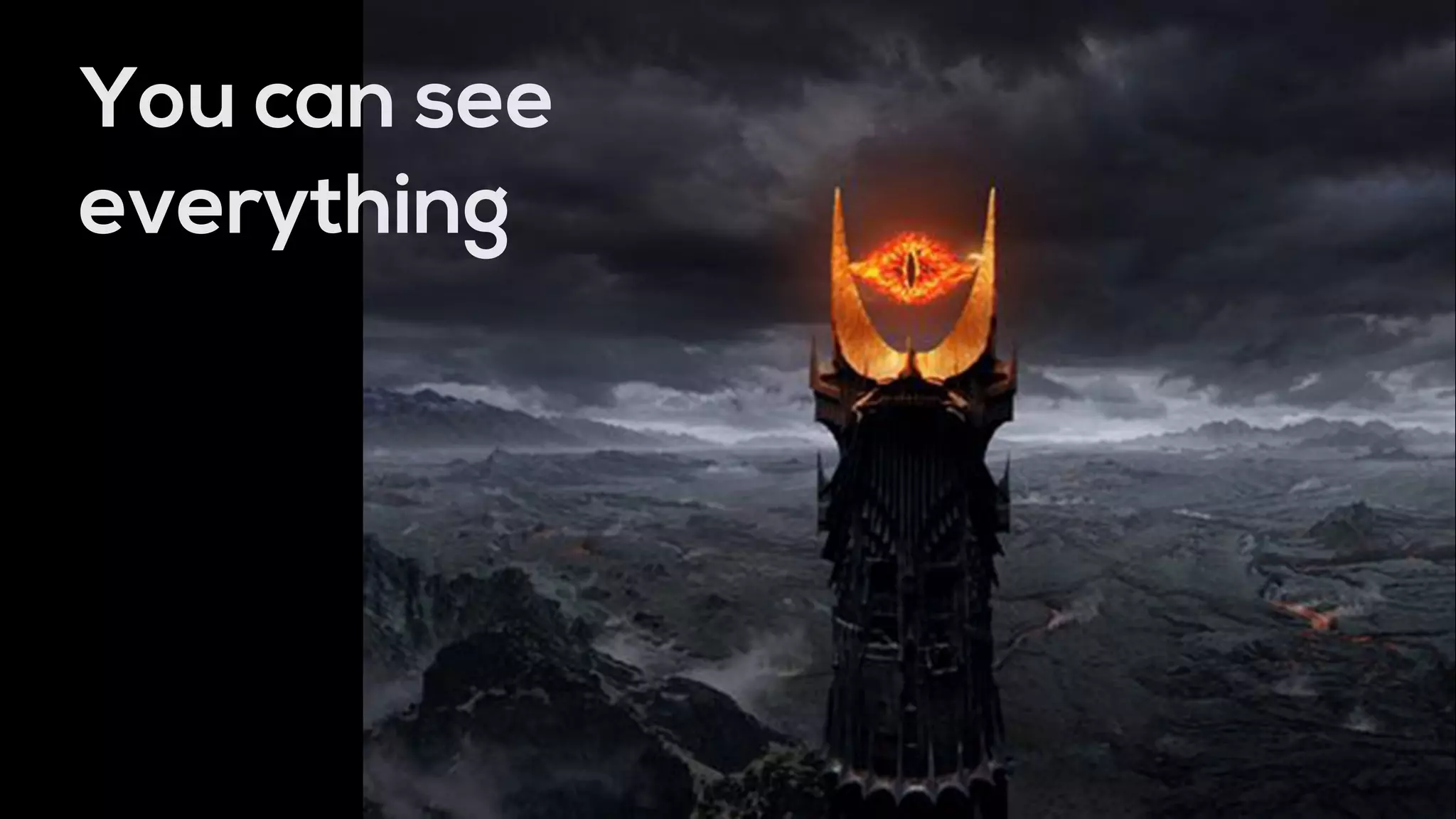 You can see
everything
 