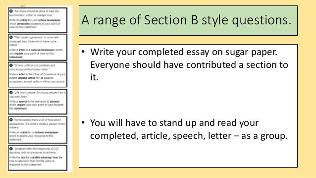 igcse english essay writing help