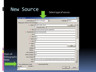 New Source Select type of source
Open all
bibliographic
fields
 
