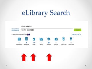eLibrary Search
 
