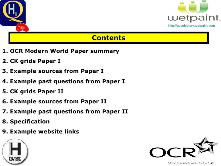 ocr history coursework guide