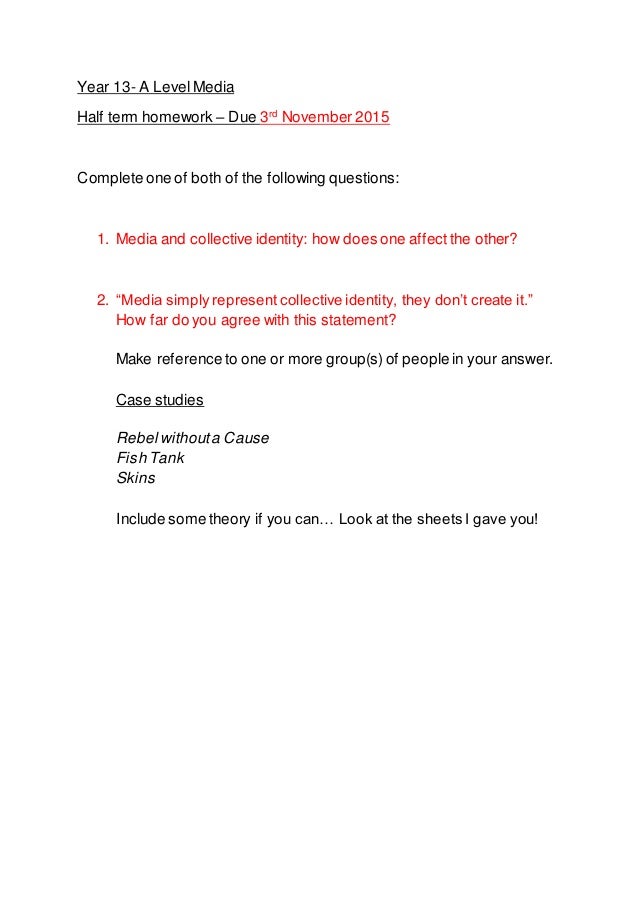 Half term homework year 1 image