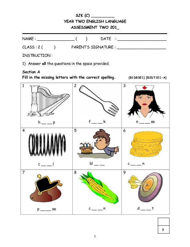 Year 2 KSSR Assesment