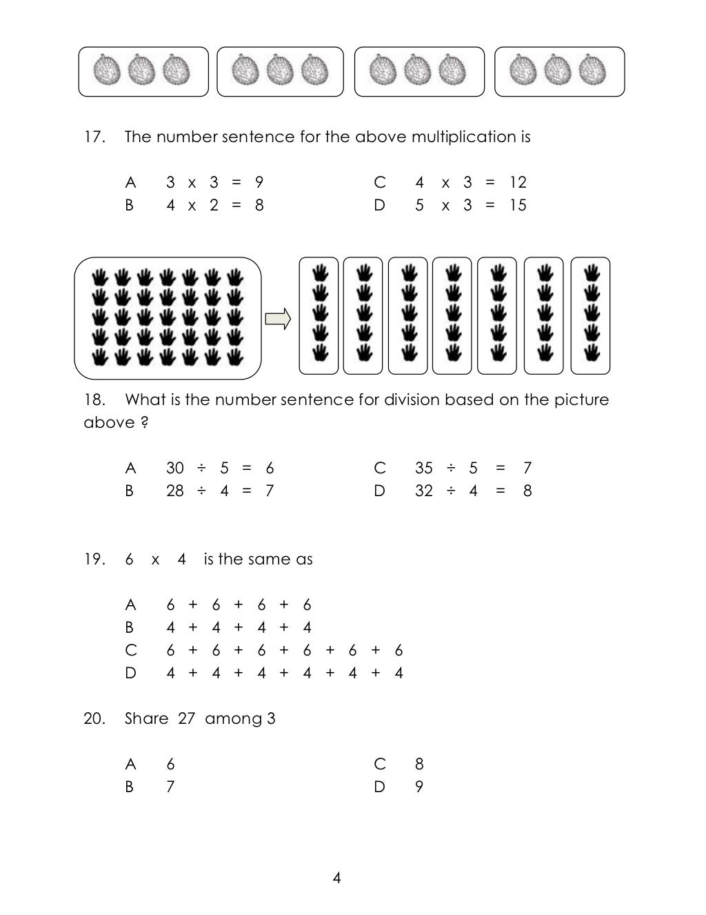 Mid Year Examination Mathematics Year 2 Mid Year Examination Mathematics Year 2