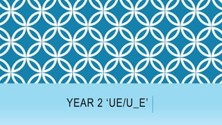 YEAR 2 ‘UE/U_E’
 