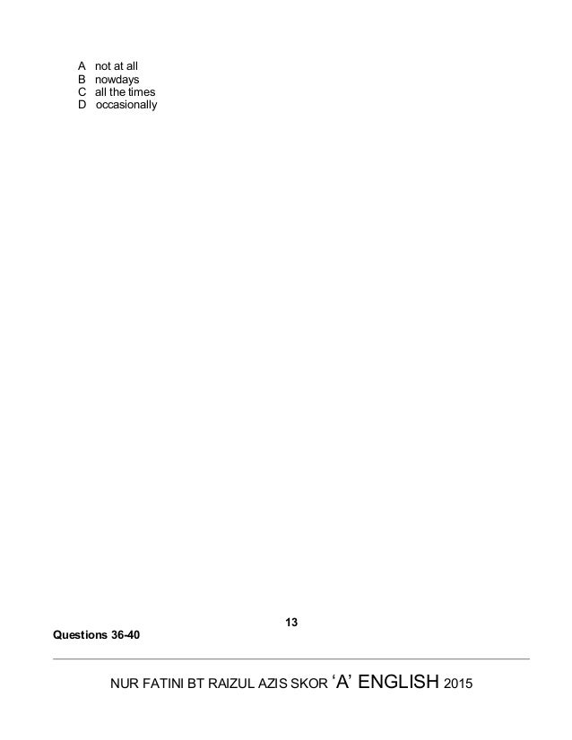 (Year 5) mid year paper 1