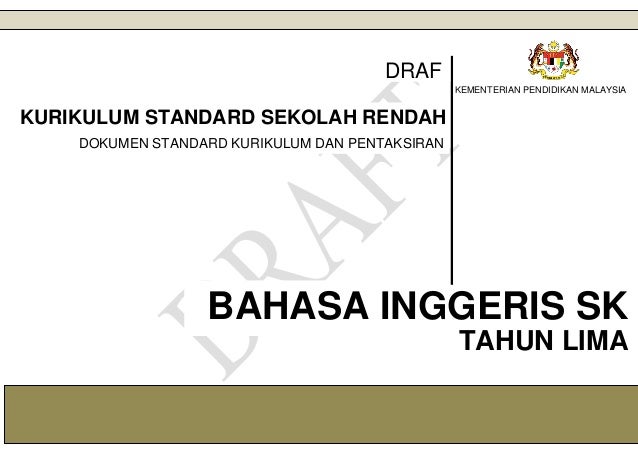 Dskp Bahasa Inggeris Tahun 4 Sekolah Kebangsaan Kssr Semakan 2019