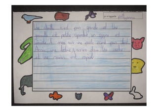 Year 6 décrivent les animaux