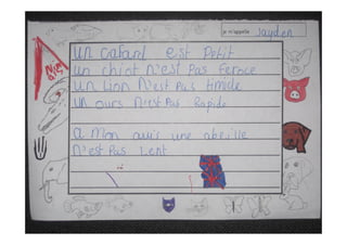 Year 6 décrivent les animaux