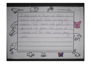 Year 6 décrivent les animaux