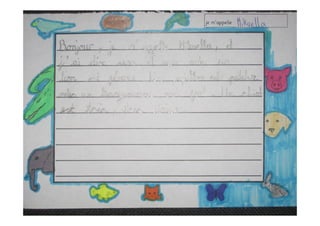 Year 6 décrivent les animaux