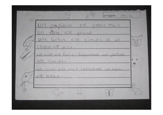 Year 6 décrivent les animaux