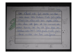 Year 6 décrivent les animaux