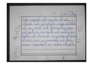 Year 6 décrivent les animaux