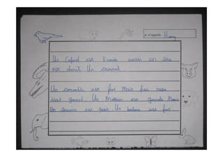 Year 6 décrivent les animaux