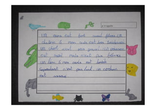 Year 6 décrivent les animaux