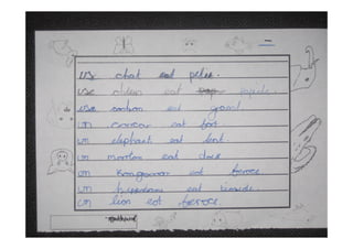 Year 6 décrivent les animaux