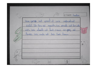 Year 6 décrivent les animaux