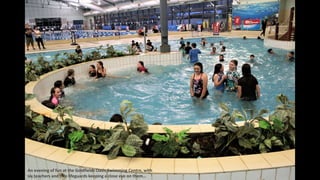 An evening of fun at the Goldfields Oasis Swimming Centre, with
six teachers and two lifeguards keeping a close eye on them…
 