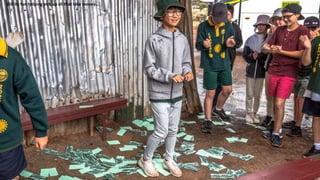 Still its fun helping pick up all that fake money…
 