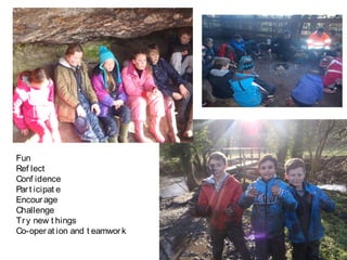 Purpose of Visit
Fun
Ref lect
Conf idence
Part icipat e
Encourage
Challenge
Try new t hings
Co-operat ion and t eamwork
 