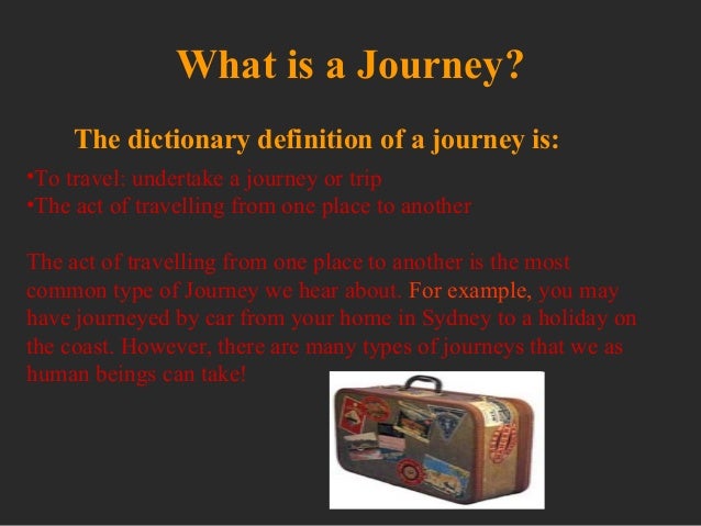 different kinds of journeys