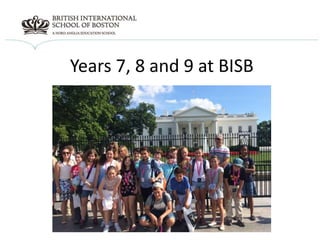 Years 7, 8 and 9 at BISB
 