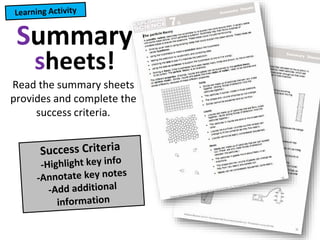 Year 7 Science Revision Pack C1.pptx