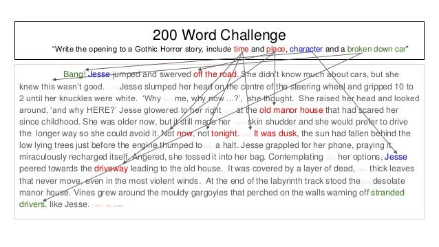 200 word writing challenge introduction