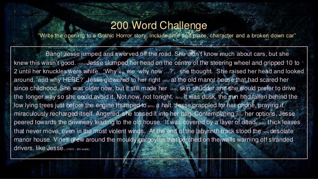 200 word writing challenge - introduction