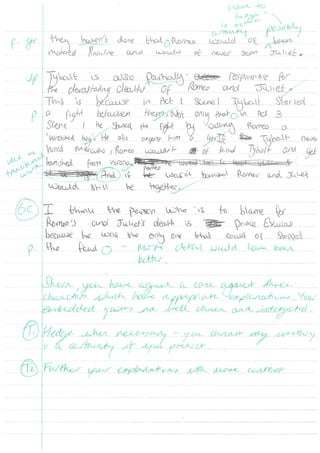 Year 8 blame essay Shorn