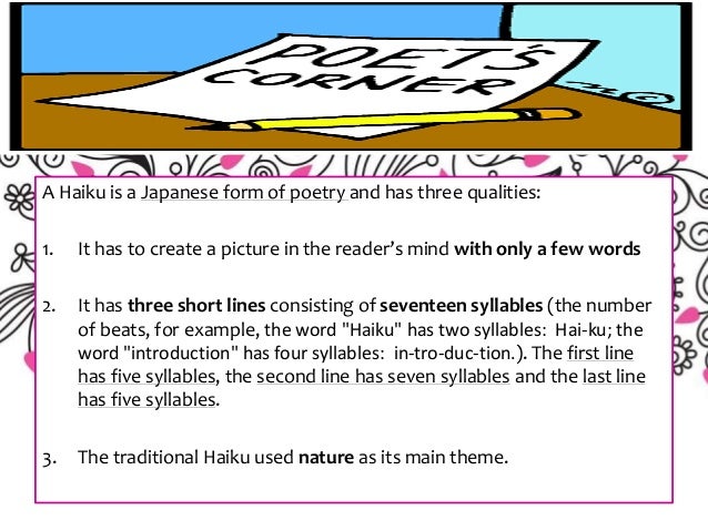 Year 8 Poetry Lesson 1