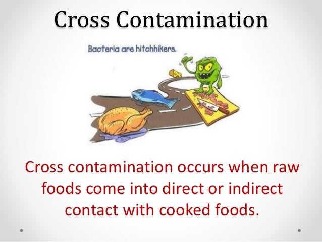 cross contamination occurs when